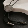Round Flying Eagle Antique Silver Bolo Tie sold by FloralTrip
