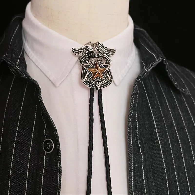 Eagle & Star Western Personalized Bolo Tie sold by FloralTrip