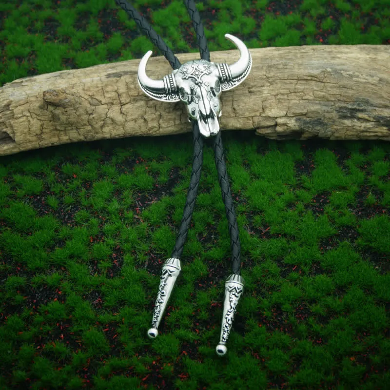 Country Texas Longhorn Bull Head Bolo Tie sold by FloralTrip product image thumbnail 2