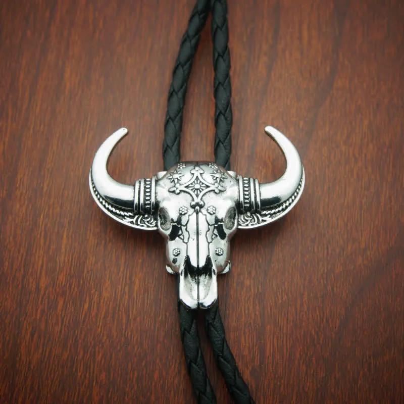 Country Texas Longhorn Bull Head Bolo Tie sold by FloralTrip product image thumbnail 3