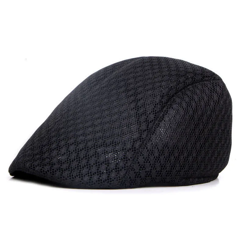 Mesh Summer Solid Color Flat Beret Hat sold by FloralTrip product image thumbnail 2