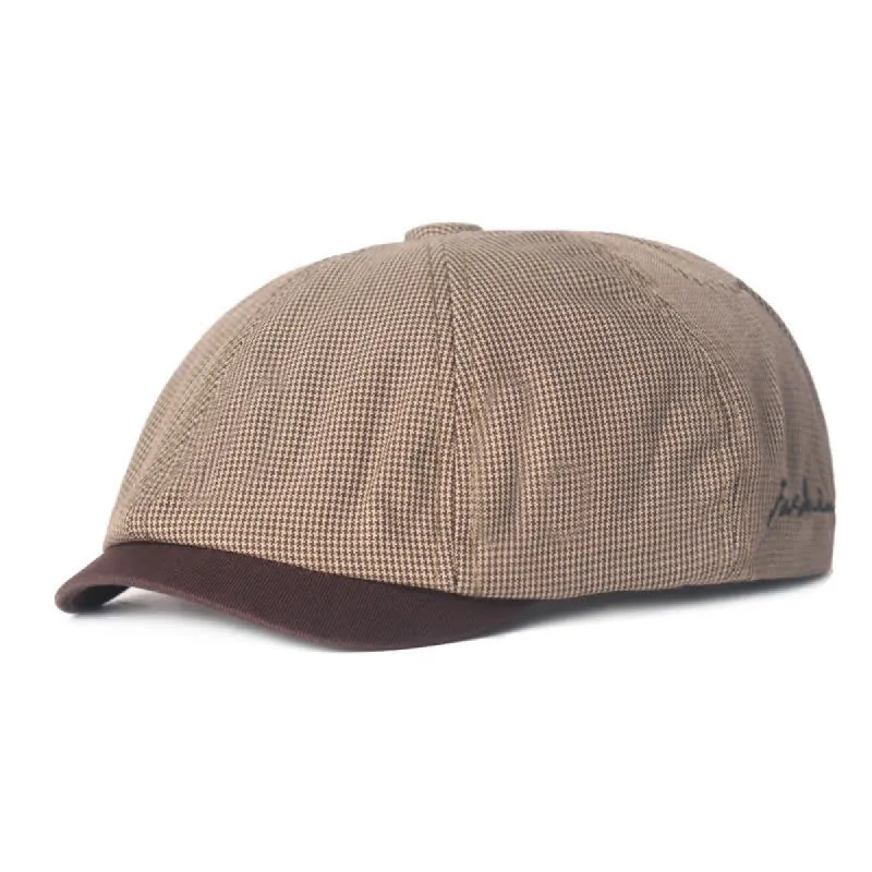 Octagonal Color Matching Micro Patterns Beret Hat sold by FloralTrip