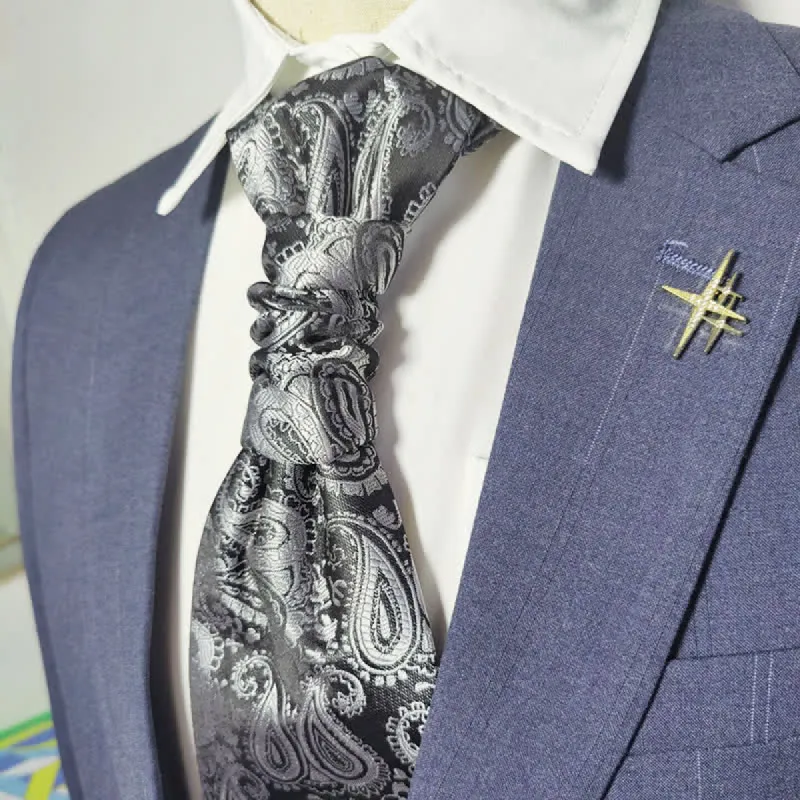Men's Gentlement Paisley Business Party Pre-Tied Necktie sold by FloralTrip