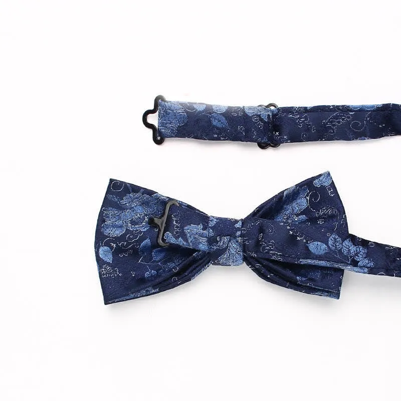 Men's Vintage Style Floral Striped Bow Tie sold by FloralTrip product image thumbnail 3