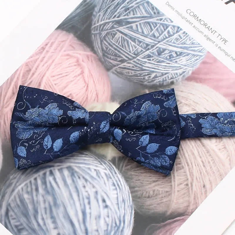 Men's Vintage Style Floral Striped Bow Tie sold by FloralTrip product image thumbnail 2