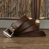 Retro Distressed Adjustable Smooth Buckle Leather Belt sold by FloralTrip