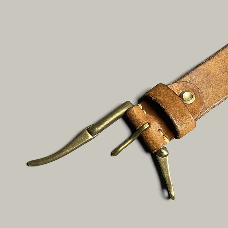 Unique Openable Cavalry Buckle Casual Leather Belt sold by FloralTrip product image thumbnail 4