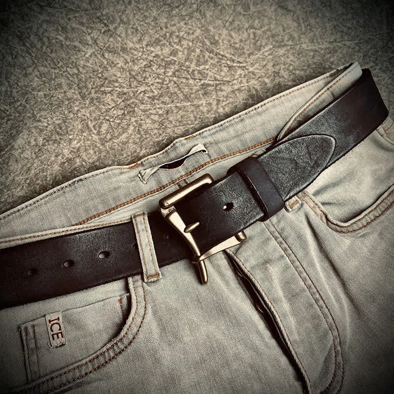 Unique Openable Cavalry Buckle Casual Leather Belt sold by FloralTrip product image thumbnail 2