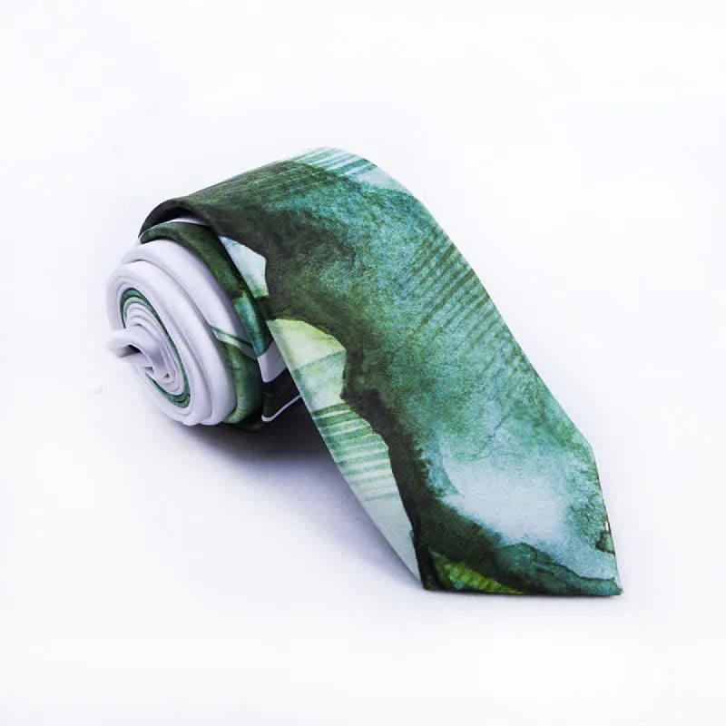 Men's Beautiful Scene Printed Elegant Gentleman Necktie sold by FloralTrip