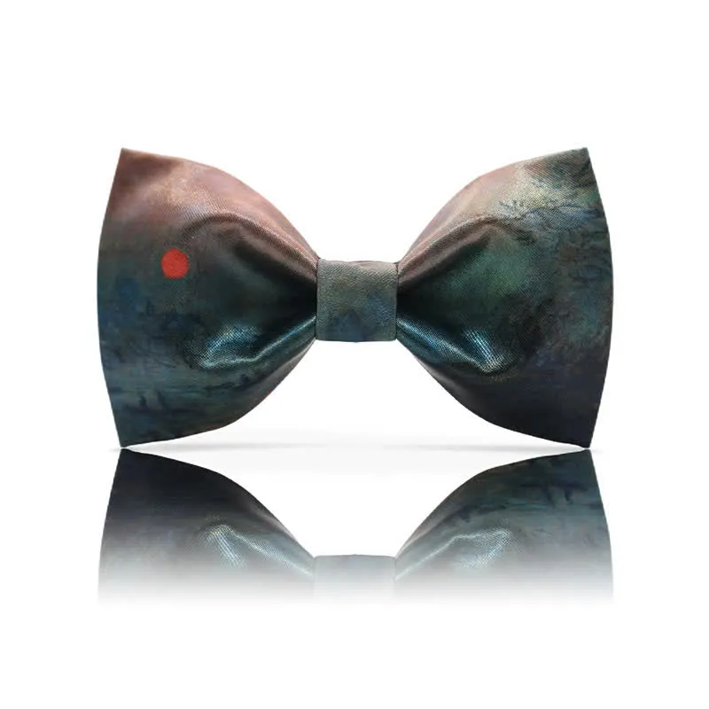 Men's Dark Green Seductive Night Scene Bow Tie sold by FloralTrip product image thumbnail 2