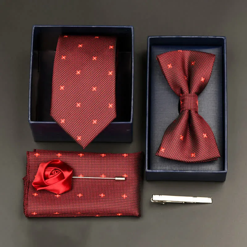 5Pcs Men's Formal Business Necktie Bow Tie Set sold by FloralTrip product image thumbnail 2