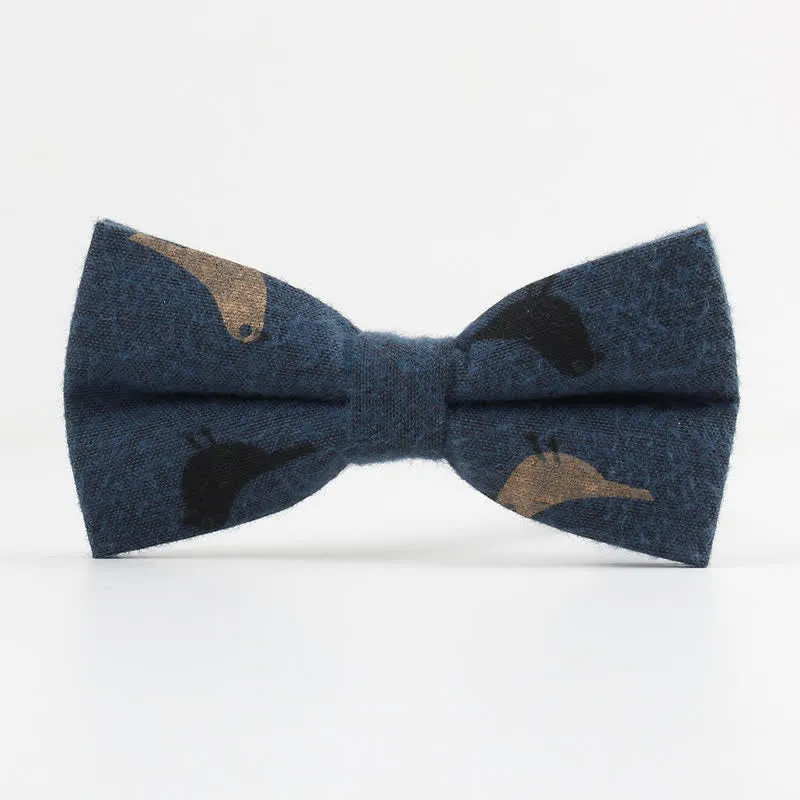 Men's Lovely Birds Feather Printed Cotton Bow Tie sold by FloralTrip product image thumbnail 5
