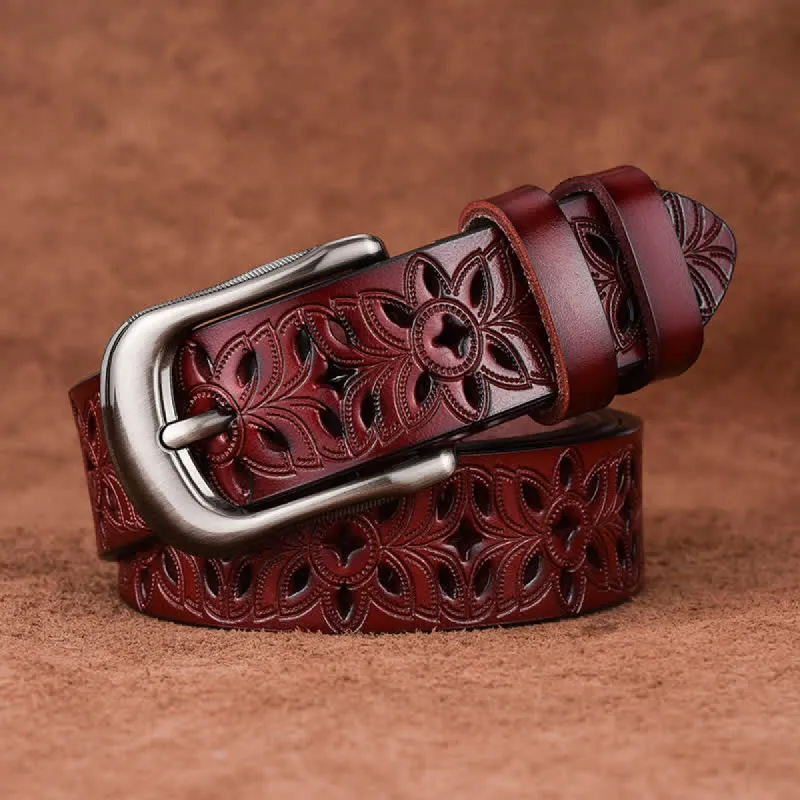 Women's Exquisite Fashion Accessory Hollow Out Leather Belt sold by FloralTrip