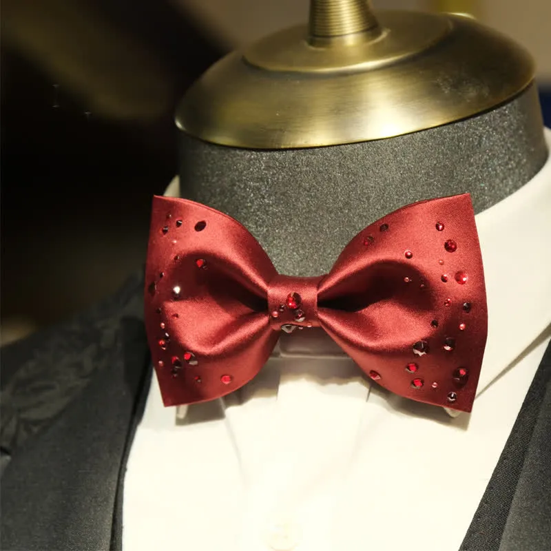 Men's Sparkly Rhinestone Starry Galaxy Bow Tie sold by FloralTrip product image thumbnail 5