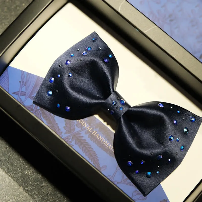 Men's Sparkly Rhinestone Starry Galaxy Bow Tie sold by FloralTrip product image thumbnail 2