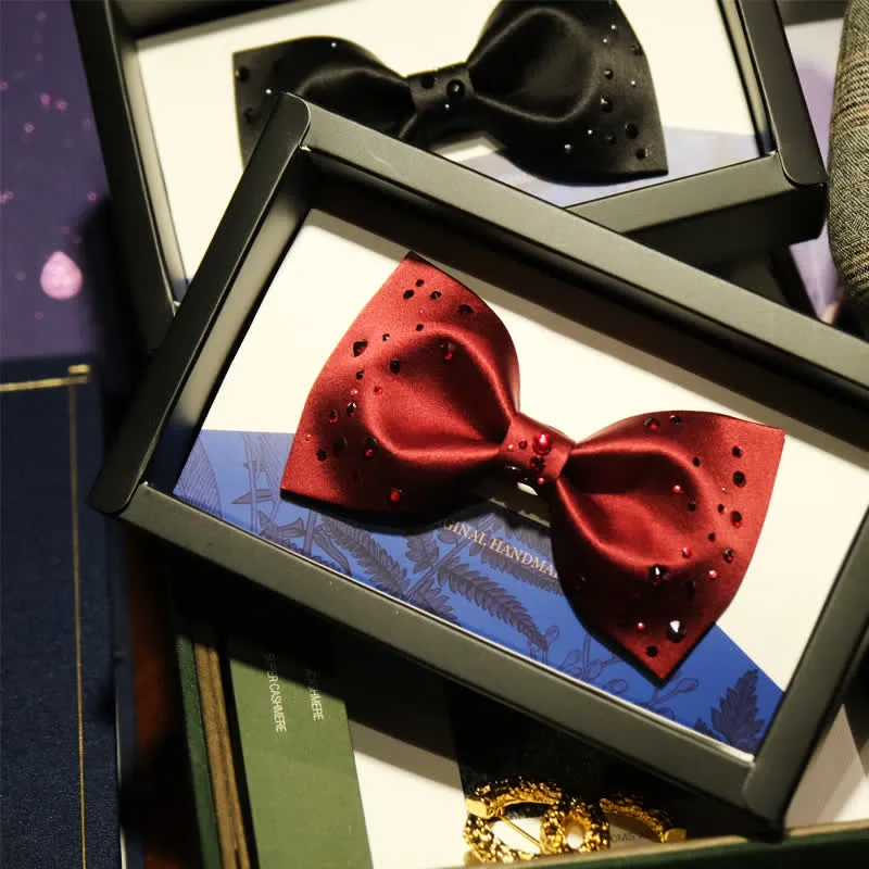 Men's Sparkly Rhinestone Starry Galaxy Bow Tie sold by FloralTrip product image thumbnail 3