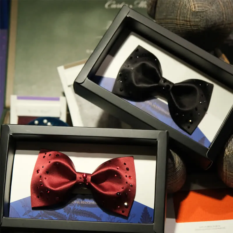 Men's Sparkly Rhinestone Starry Galaxy Bow Tie sold by FloralTrip product image thumbnail 4