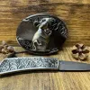 Men's DIY Hamster Hidden Folding Knife Leather Belt sold by FloralTrip
