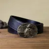 Men's DIY Hamster Hidden Folding Knife Leather Belt sold by FloralTrip