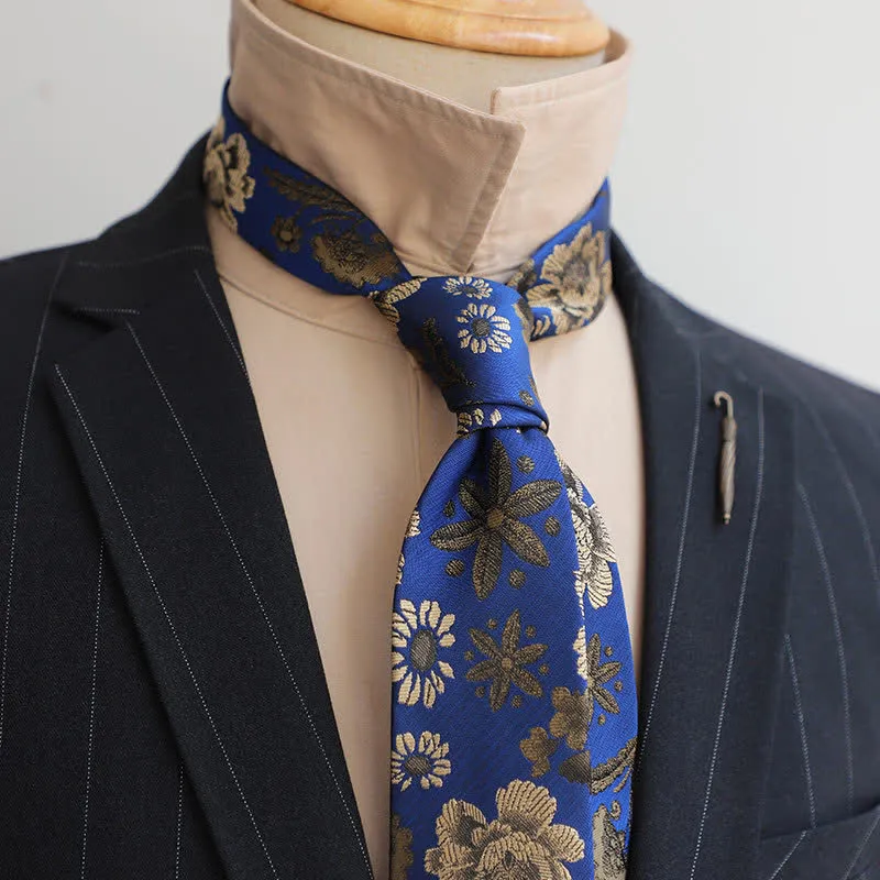 Men's Gentleman Flourish Vintage Flower Necktie sold by FloralTrip product image thumbnail 4
