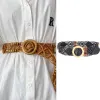 Women's Retro Braided Decorative Beads Wooden Buckle Belt sold by FloralTrip