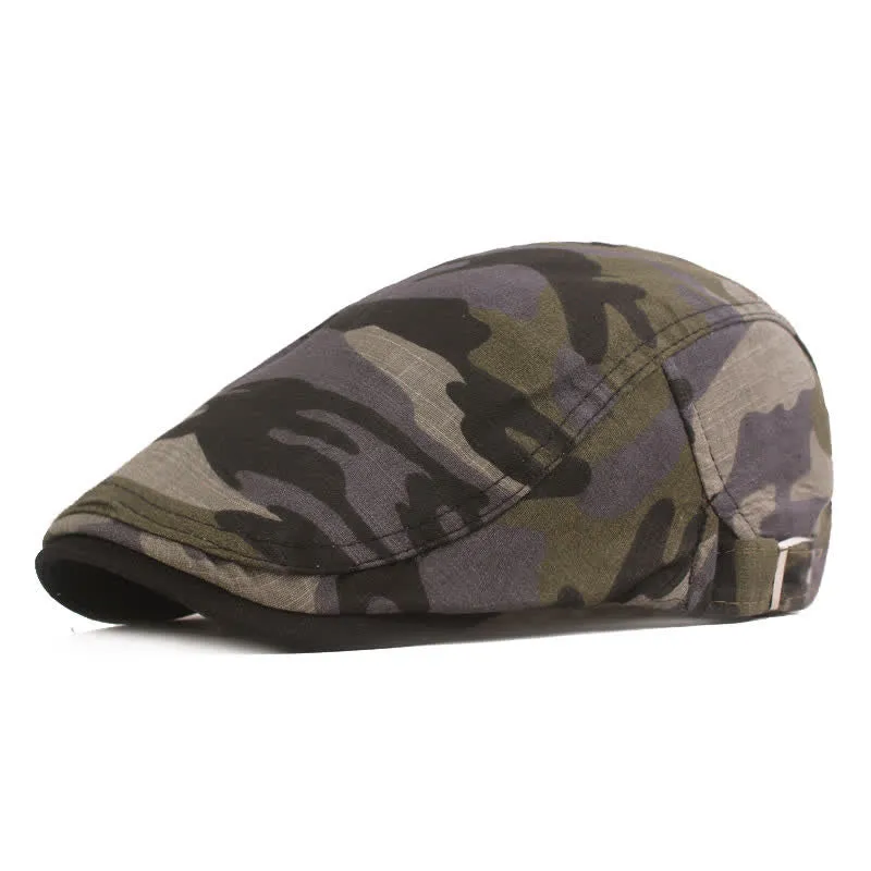 Camouflage Pattern Newsboy Flat Beret Hat sold by FloralTrip product image thumbnail 3