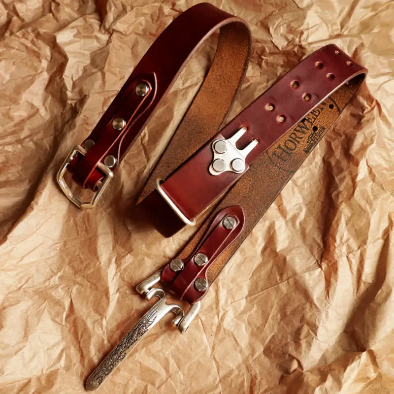 Men's Adventure Western Cavalry Leather Belt sold by FloralTrip