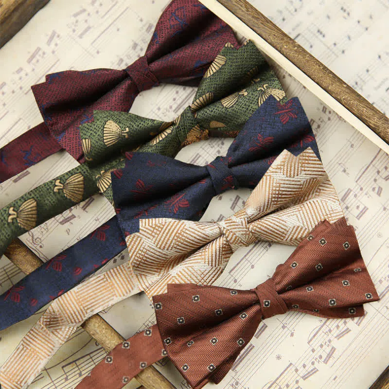 Men's Retro Double Layers Casual Party Decor Bow Tie sold by FloralTrip