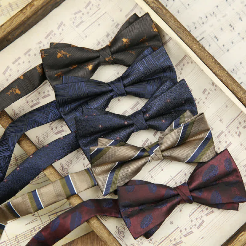 Men's Classy Double-Layered Wedding Business Bow Tie sold by FloralTrip