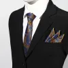 2Pcs Men's Luxury Paisley Pocket Square Necktie Set sold by FloralTrip