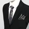 2Pcs Men's Luxury Paisley Pocket Square Necktie Set sold by FloralTrip