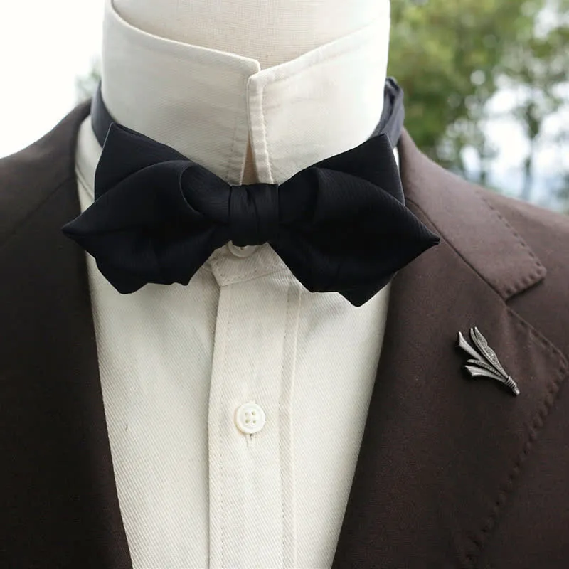 Men's Bud-Like Solid Color Pointed Bow Tie sold by FloralTrip product image thumbnail 5