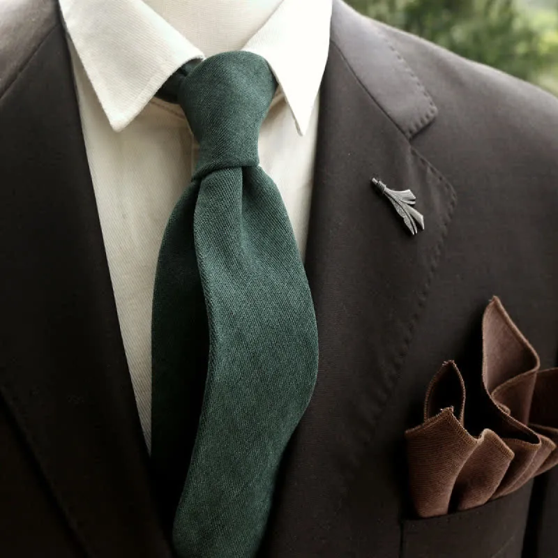 Men's Classic Solod Color Vintage Formal Necktie sold by FloralTrip