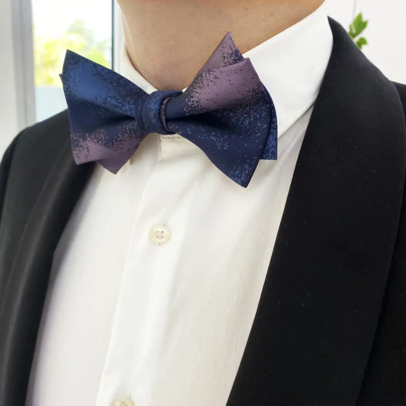 Men's Dreamy Blue & Purple Wedding Bow Tie sold by FloralTrip