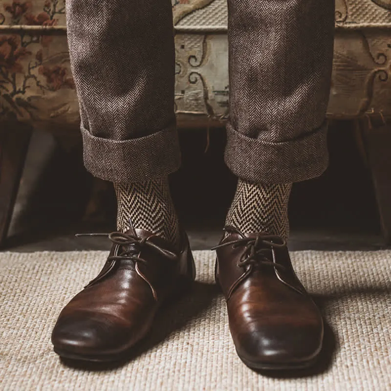 5Pcs Men's Wavy Striped Retro Crew Socks sold by FloralTrip