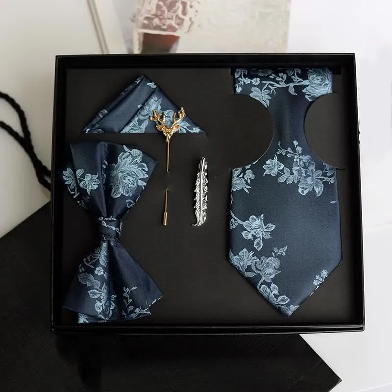 5Pcs Men's Iris Pttern Fashion Wedding Bow Ties Gift Box sold by FloralTrip