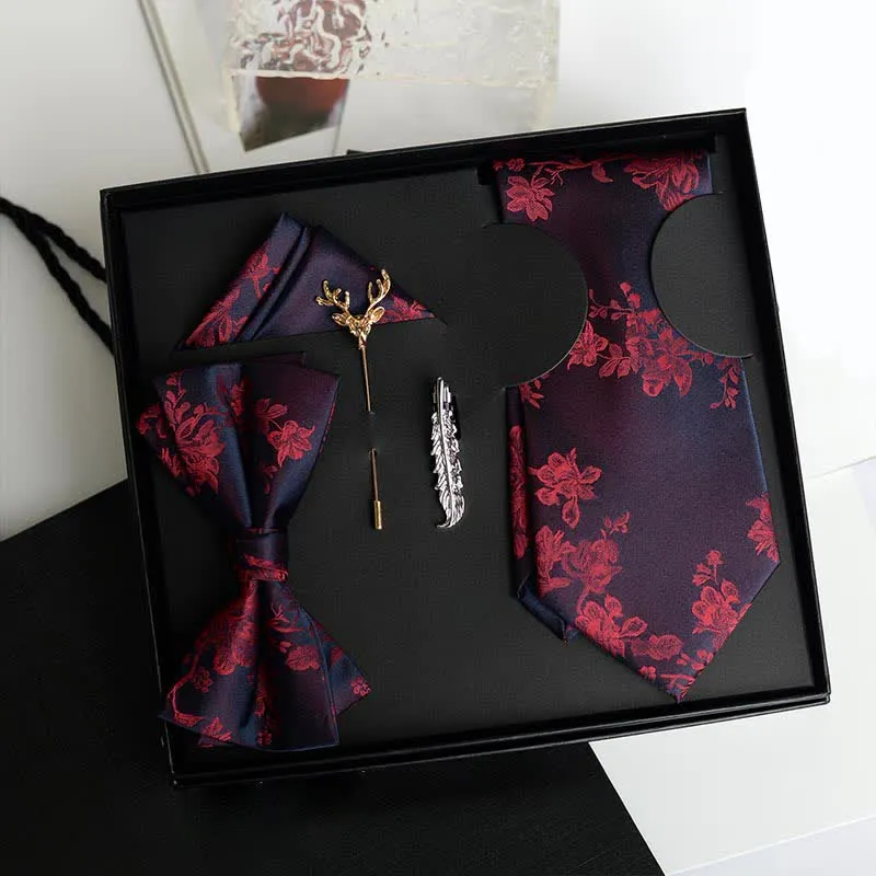 5Pcs Men's Iris Pttern Fashion Wedding Bow Ties Gift Box sold by FloralTrip product image thumbnail 5