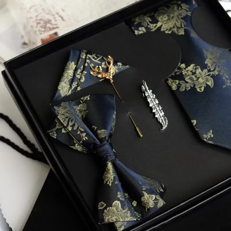 5Pcs Men's Iris Pttern Fashion Wedding Bow Ties Gift Box sold by FloralTrip product image thumbnail 3