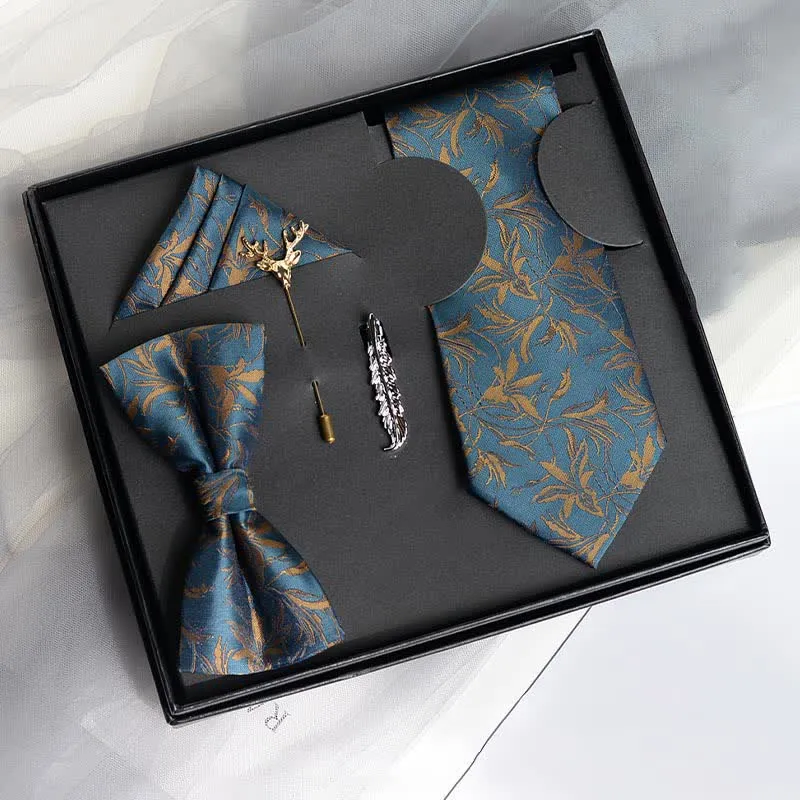 5Pcs Men's Orchids Pttern Gentleman Bow Ties Gift Box sold by FloralTrip
