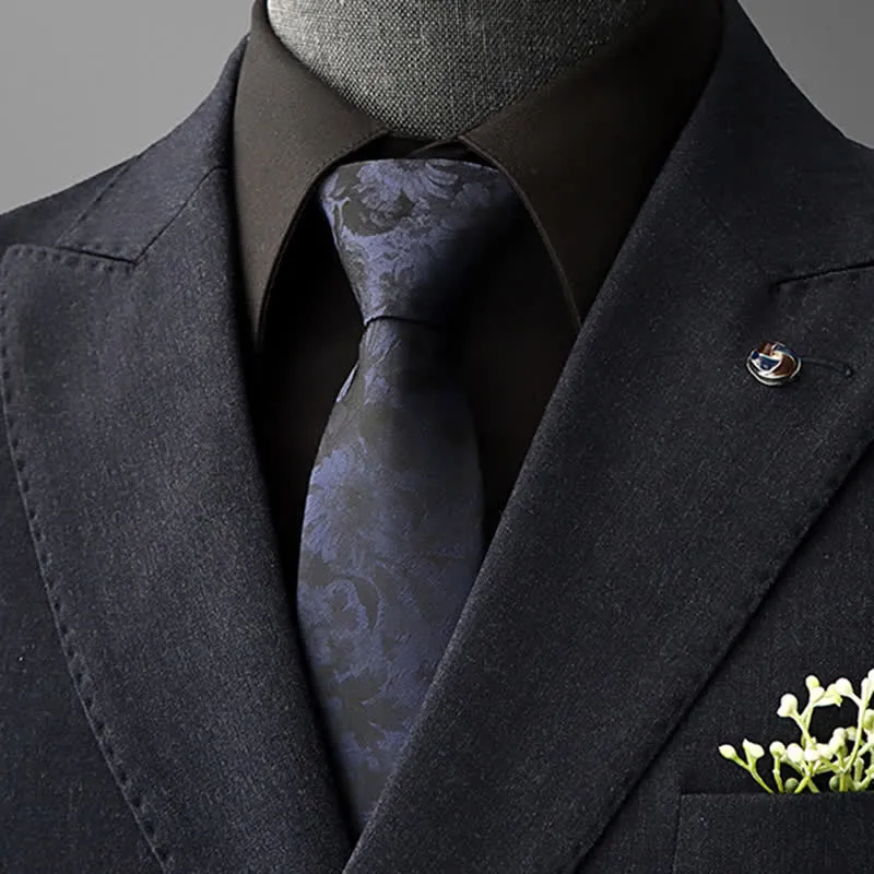 Men's Striking Floral Pattern Business Necktie sold by FloralTrip product image thumbnail 4