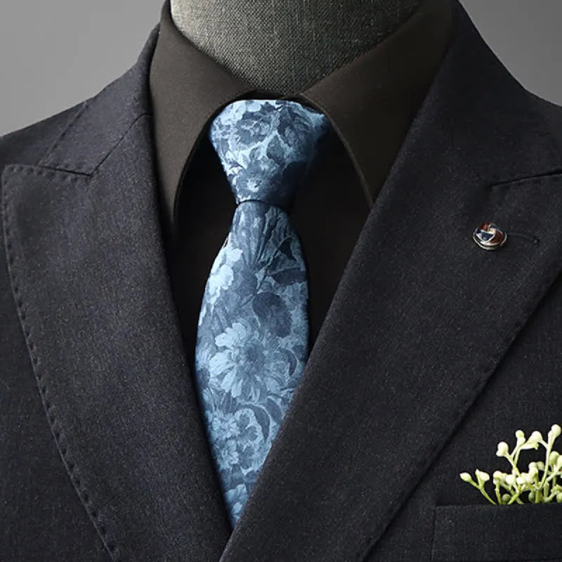 Men's Striking Floral Pattern Business Necktie sold by FloralTrip