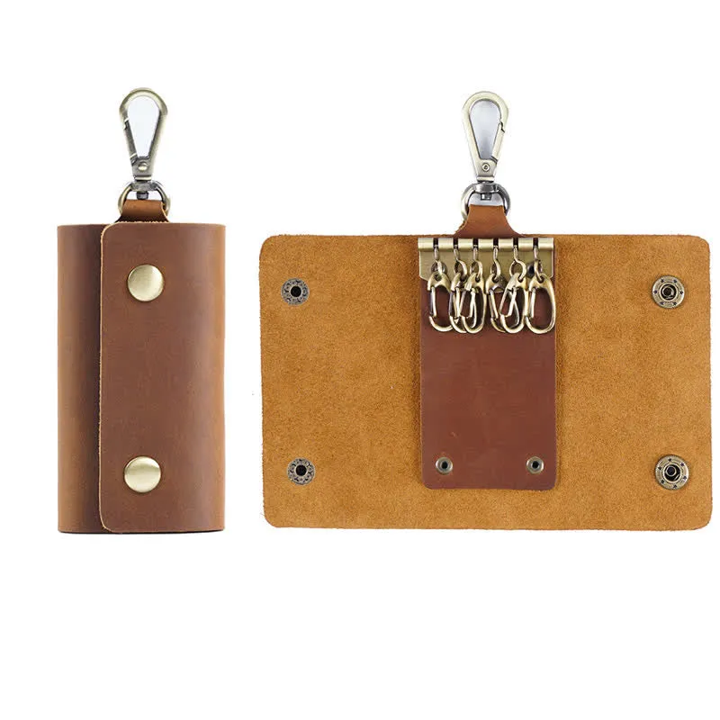 Versatile Belt Key Holder Leather Car Key Case sold by FloralTrip product image thumbnail 4