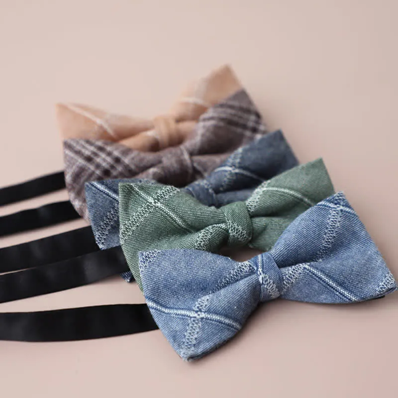 Men's Casual Formal Party Retro Plaid Bow Tie sold by FloralTrip