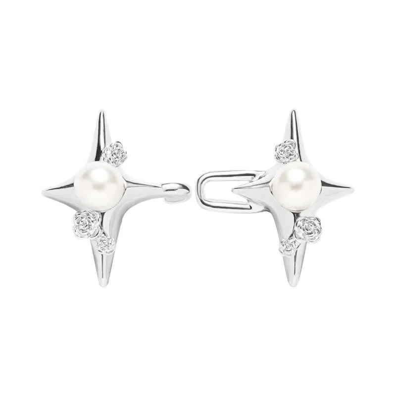 Women's Pearl Stars Shape Jean Buttons Belt Clip sold by FloralTrip