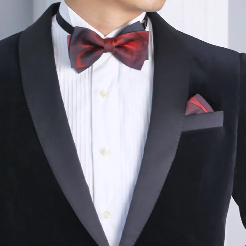 Men's Luxury Abstract Pattern Double Layered Bow Tie sold by FloralTrip product image thumbnail 2
