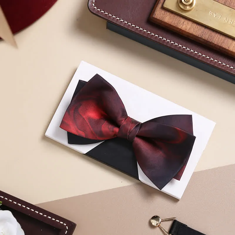 Men's Luxury Abstract Pattern Double Layered Bow Tie sold by FloralTrip product image thumbnail 3