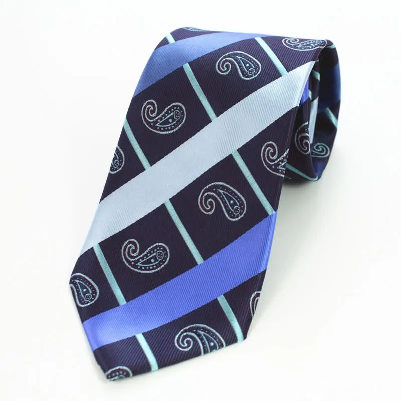 3Pcs Men's Striped Paisley Mixed Pattern Necktie Set sold by FloralTrip product image thumbnail 5