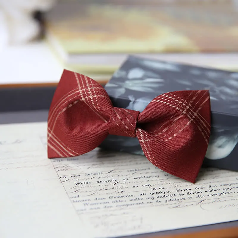 Men's British Style Classic Plaid Bow Tie sold by FloralTrip product image thumbnail 3