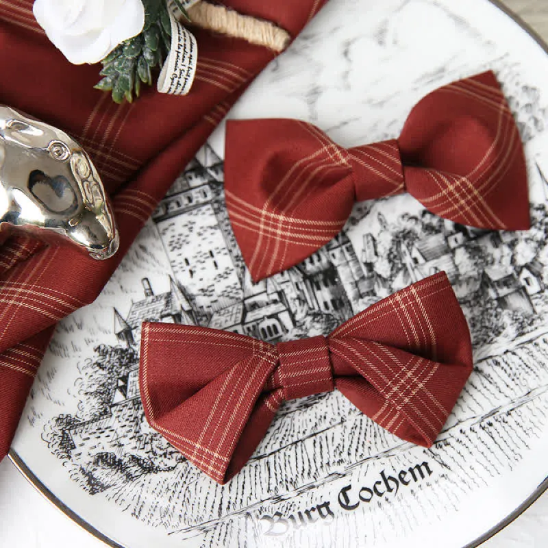 Men's British Style Classic Plaid Bow Tie sold by FloralTrip