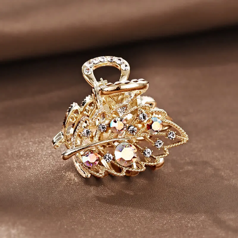 Women's Mini Sparkling Leaves Shape Claw Hair Clip sold by FloralTrip product image thumbnail 5